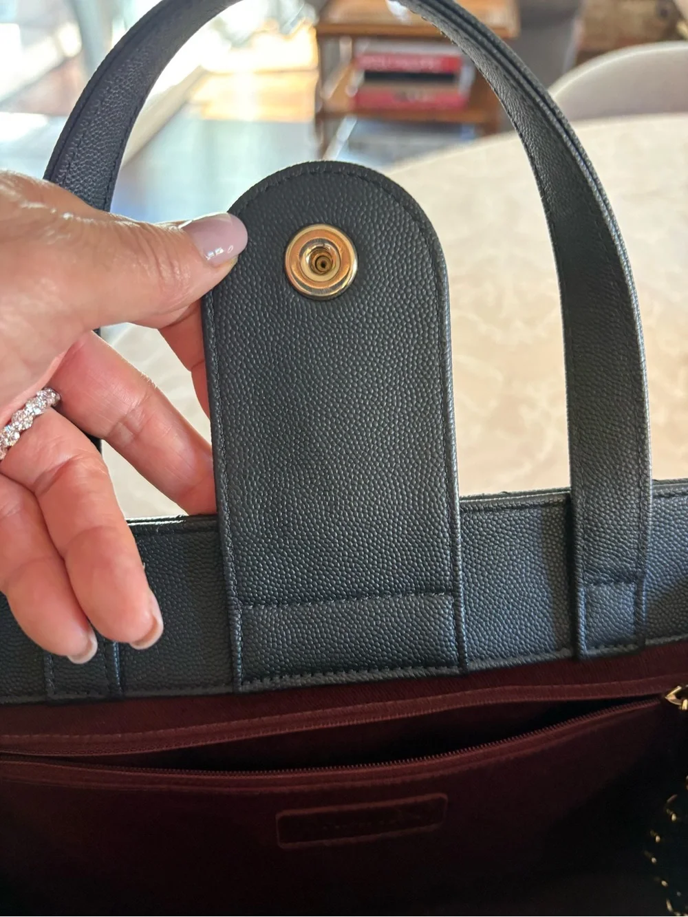 Chanel caviar tote